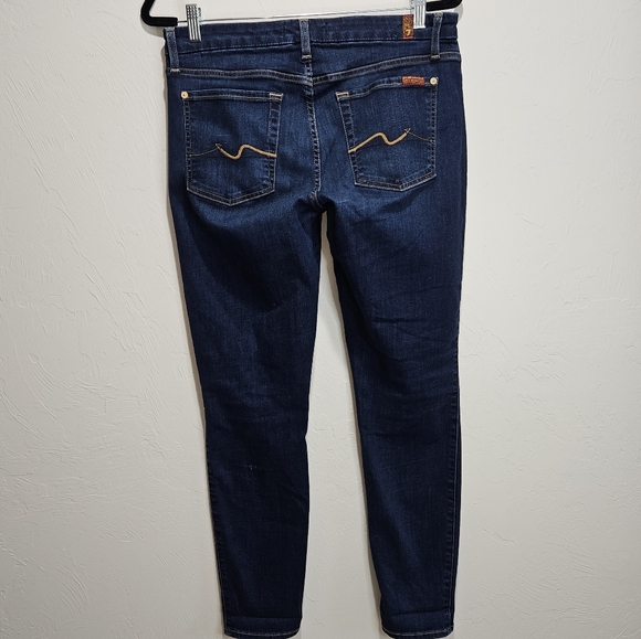 7FAM Jeans Stretch Denim The Skinny Women's Size 31 *Flaw* 7 For All Mankind - Picture 6 of 14